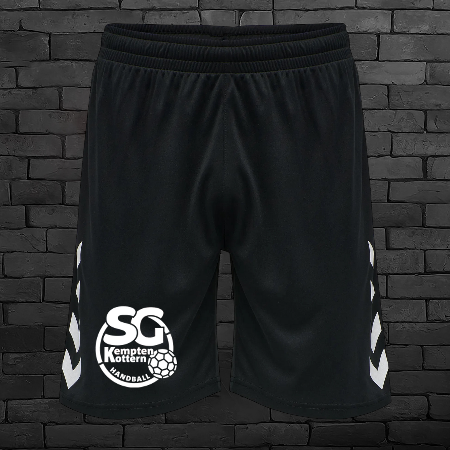 Trainingsshorts Schwarz ohne Reißverschlusstaschen