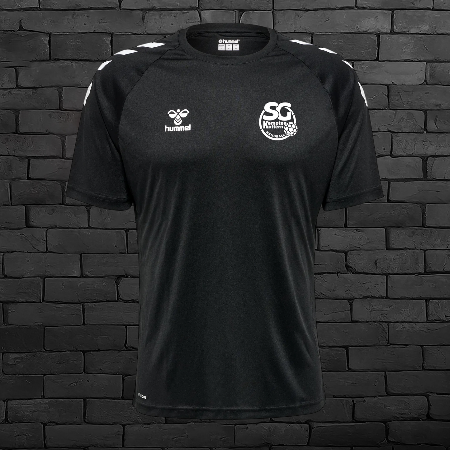 Trainingsshirt Kurzarm Schwarz