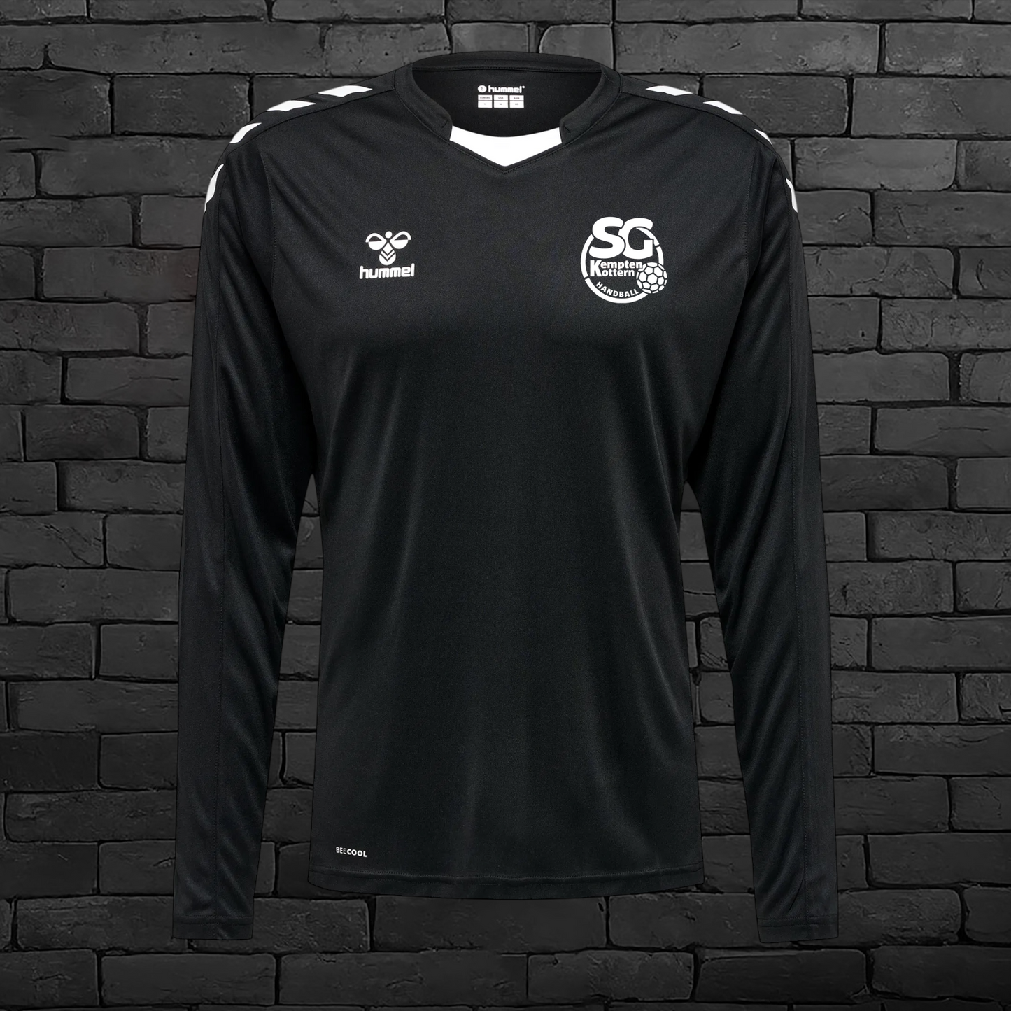 Trainingsshirt Langarm Schwarz